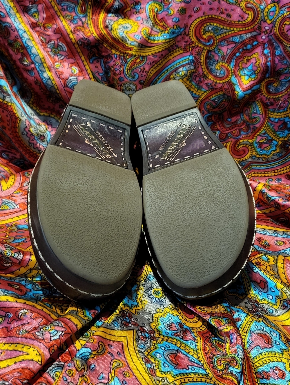 L'artiste Spring Step Purple Clog Shoes Women's Size 8.5 39 - Picture 4 of 4